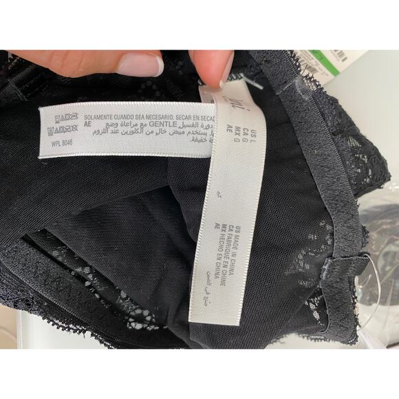 NEW Jenni Intimates Black Lace Bandeau Size XL - Picture 6 of 6